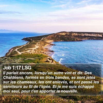 Job 1:17 LSG Bible Verse Image