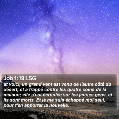 Job 1:19 LSG Bible Verse Image