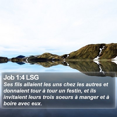Job 1:4 LSG Bible Verse Image