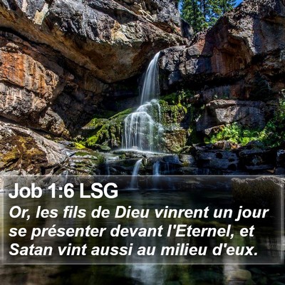 Job 1:6 LSG Bible Verse Image