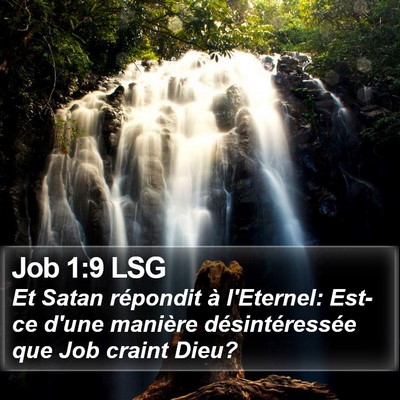 Job 1:9 LSG Bible Verse Image
