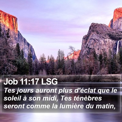Job 11:17 LSG Bible Verse Image