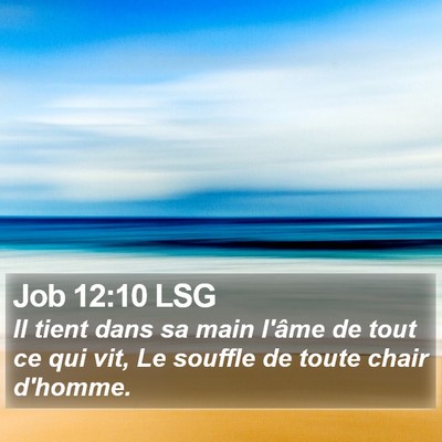 Job 12:10 LSG Bible Verse Image