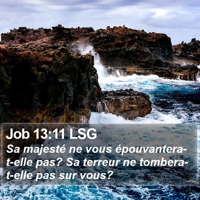 Job 13:11 LSG Bible Verse Image
