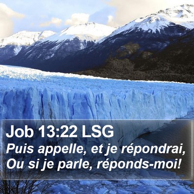 Job 13:22 LSG Bible Verse Image
