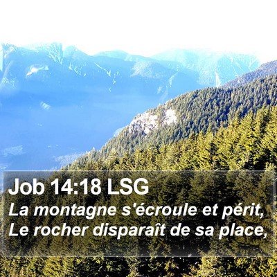 Job 14:18 LSG Bible Verse Image