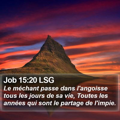Job 15:20 LSG Bible Verse Image