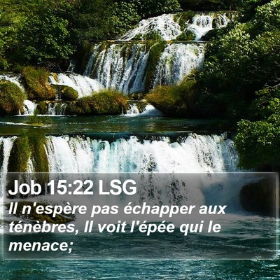 Job 15:22 LSG Bible Verse Image