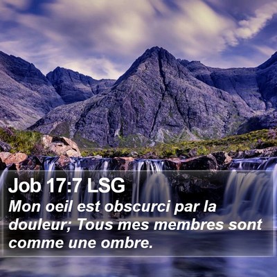 Job 17:7 LSG Bible Verse Image