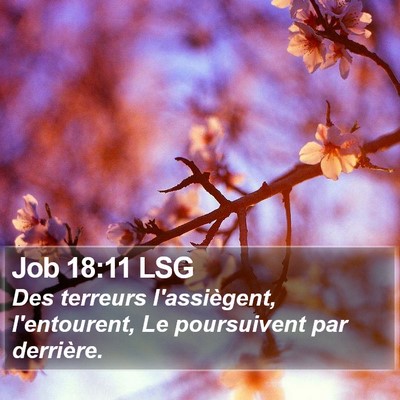 Job 18:11 LSG Bible Verse Image