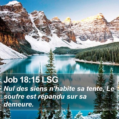 Job 18:15 LSG Bible Verse Image