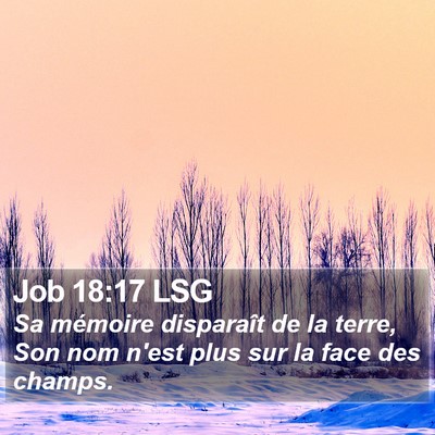 Job 18:17 LSG Bible Verse Image