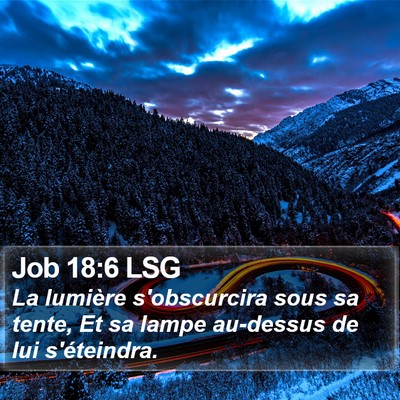 Job 18:6 LSG Bible Verse Image