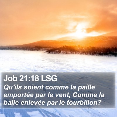 Job 21:18 LSG Bible Verse Image
