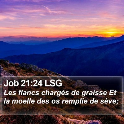 Job 21:24 LSG Bible Verse Image
