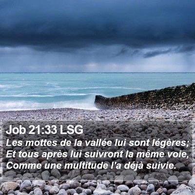 Job 21:33 LSG Bible Verse Image