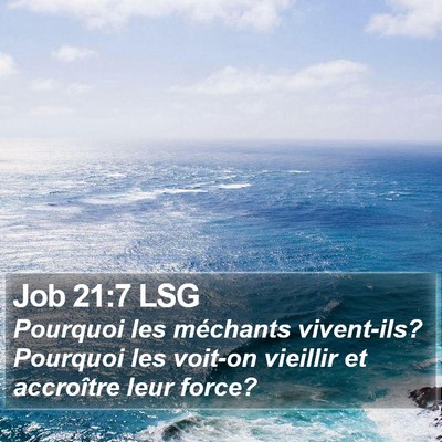 Job 21:7 LSG Bible Verse Image