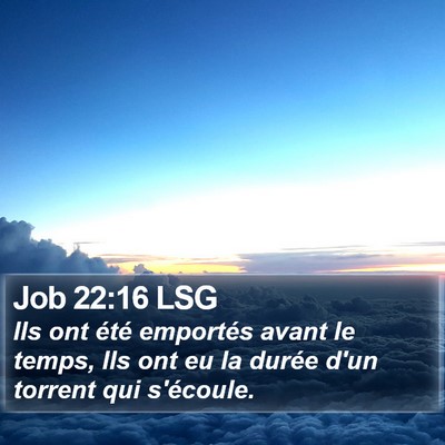 Job 22:16 LSG Bible Verse Image