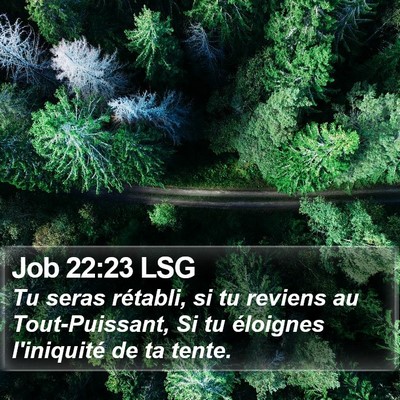 Job 22:23 LSG Bible Verse Image