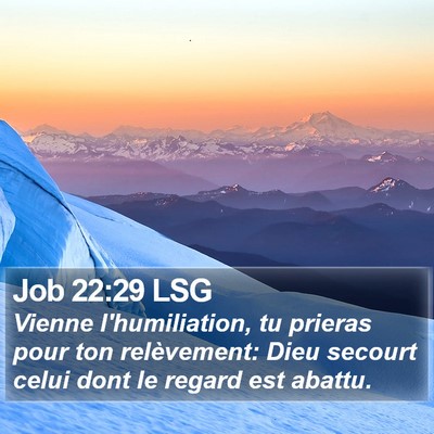 Job 22:29 LSG Bible Verse Image