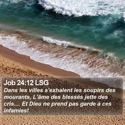 Job 24:12 LSG Bible Verse Image