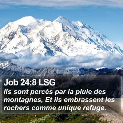 Job 24:8 LSG Bible Verse Image
