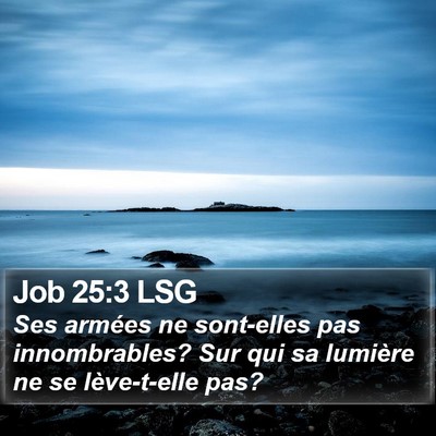 Job 25:3 LSG Bible Verse Image