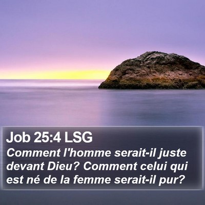 Job 25:4 LSG Bible Verse Image