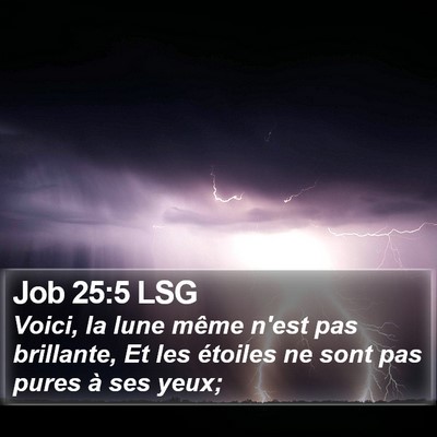 Job 25:5 LSG Bible Verse Image