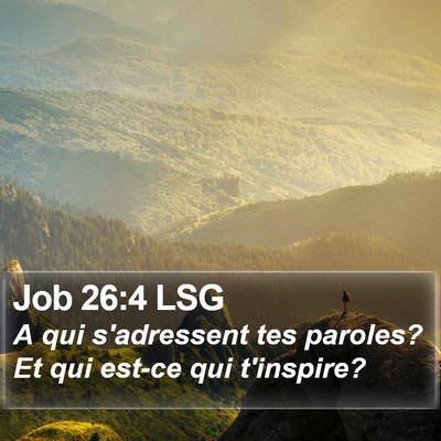 Job 26:4 LSG Bible Verse Image