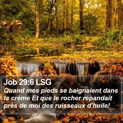 Job 29:6 LSG Bible Verse Image