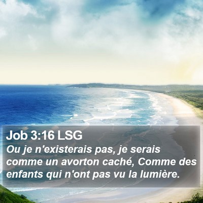Job 3:16 LSG Bible Verse Image