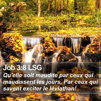 Job 3:8 LSG Bible Verse Image