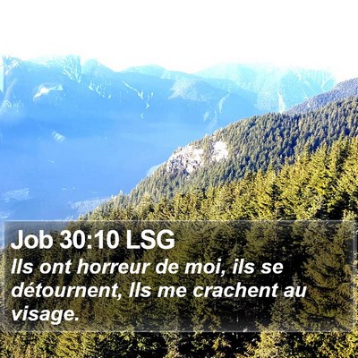 Job 30:10 LSG Bible Verse Image