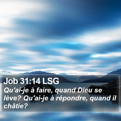 Job 31:14 LSG Bible Verse Image