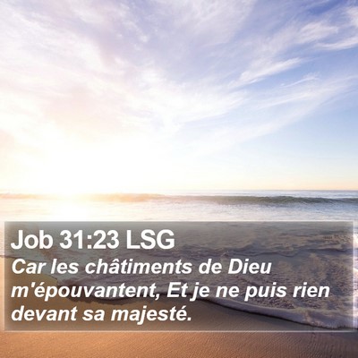 Job 31:23 LSG Bible Verse Image