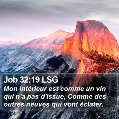 Job 32:19 LSG Bible Verse Image