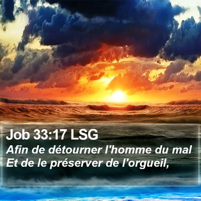 Job 33:17 LSG Bible Verse Image