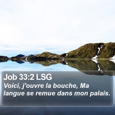 Job 33:2 LSG Bible Verse Image