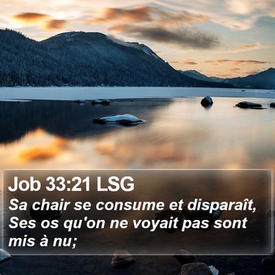 Job 33:21 LSG Bible Verse Image