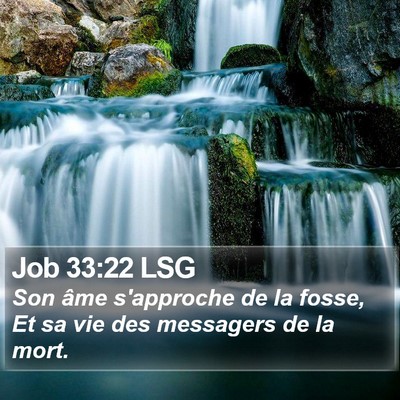 Job 33:22 LSG Bible Verse Image
