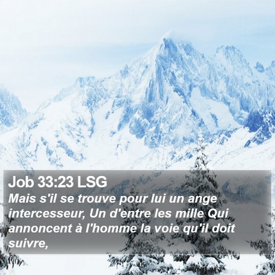 Job 33:23 LSG Bible Verse Image
