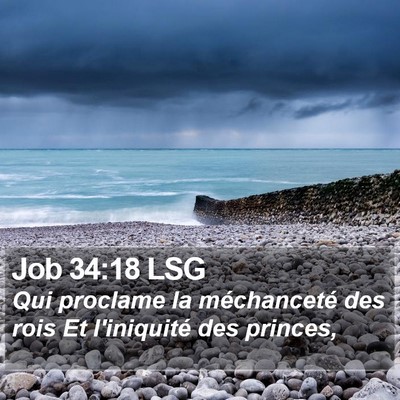 Job 34:18 LSG Bible Verse Image