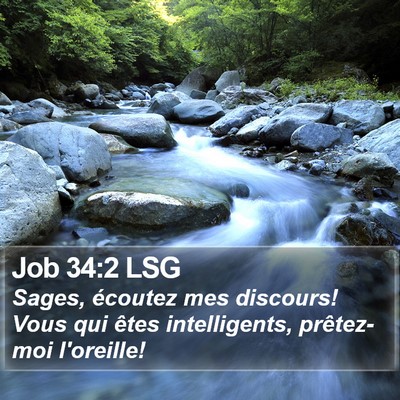Job 34:2 LSG Bible Verse Image