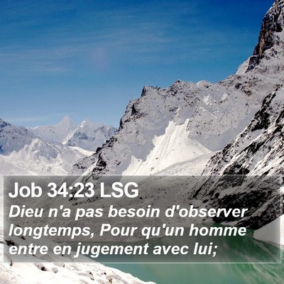 Job 34:23 LSG Bible Verse Image