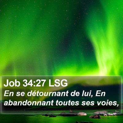 Job 34:27 LSG Bible Verse Image