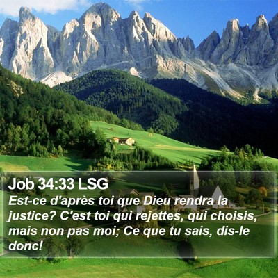 Job 34:33 LSG Bible Verse Image