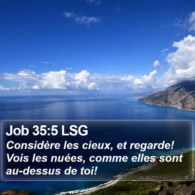 Job 35:5 LSG Bible Verse Image