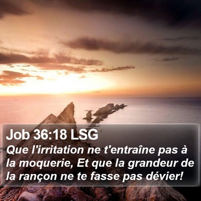 Job 36:18 LSG Bible Verse Image