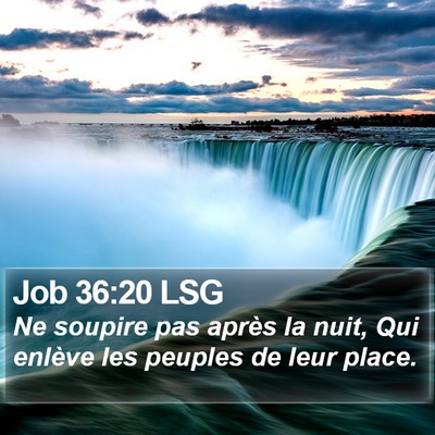 Job 36:20 LSG Bible Verse Image
